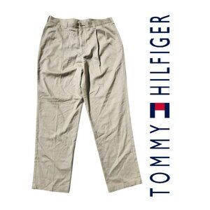 NEW 36 x 32 Tommy Hilfiger Pants Slacks work wear Khaki Dress Pant Beige  36x32